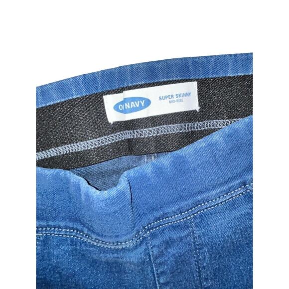 Old Navy Super‎ Skinny Mid Rise Jeans Womens Size 6 Slimming Medium Wash Denim - Picture 7 of 9